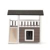 2-Tier Outdoor Wooden Dog House