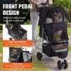 3 Wheels Dog Stroller with Brakes