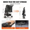 3 Wheels Dog Stroller with Brakes