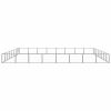 Dog Kennel Black 688.9 ft² Steel