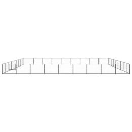 Dog Kennel Black 871.9 ft² Steel