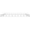 Dog Kennel Black 968.8 ft² Steel