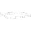 Dog Kennel Silver 1076.4 ft² Steel
