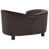 Dog Couch Brown 27.2"x19.3"x15.7" Plush