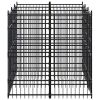 Outdoor Dog Kennel Steel 59.5 ft²