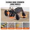 VEVOR 4 Wheels Dog Stroller Rotate with Brakes - Black