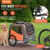 VEVOR Dog Bike Trailer - Orange/Gray