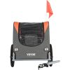 VEVOR Dog Bike Trailer - Orange/Gray