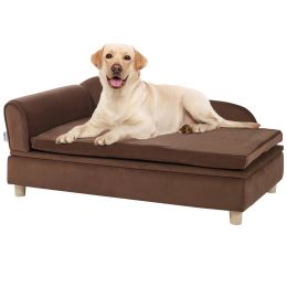 VEVOR Dog Couch for Large-Sized Dogs - Dark Brown