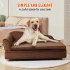 VEVOR Dog Couch for Large-Sized Dogs - Dark Brown