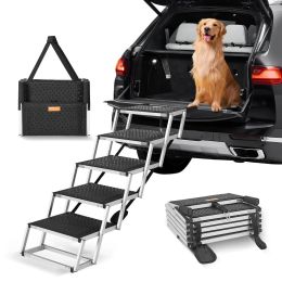 VEVOR Dog Stairs for Cars 5-step Folding