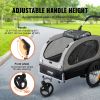 VEVOR 2 in 1 Jogging Stroller Bicycle Carrier - Black/Gray