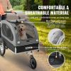 VEVOR 2 in 1 Jogging Stroller Bicycle Carrier - Black/Gray