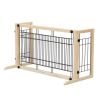 Wood Freestanding Pet Gate 38"-71" Length