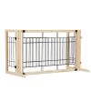 Wood Freestanding Pet Gate 38"-71" Length