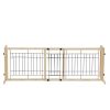 Wood Freestanding Pet Gate 38"-71" Length