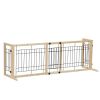 Wood Freestanding Pet Gate 38"-71" Length
