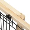 Wood Freestanding Pet Gate 38"-71" Length