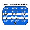 3/8" Plain Dog Collar Black