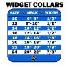 Bronze Anchor Widget Dog Collar Blue