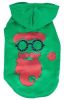 LED Lighting Cool Santa Shades Hooded Dog Sweater