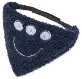 Touchdog 'Dizzy-Eyed Cyclops' Cotton Velcro Dog Bandana and Scarf (Color: Navy, Size: Large)
