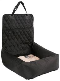 'Pawtrol' Dog Car Seat and Dog Bed (Color: Black)