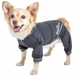 Dog Helios 'Namastail' Lightweight Yoga Dog Hoodie Tracksuit (Color: Black, Size: X-Large)