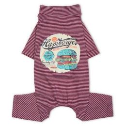 Touchdog Onesie Dog Pajamas (Color: Red, Size: X-Small)
