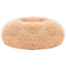 Donut Dog Bed - L Size (Color: Brown)