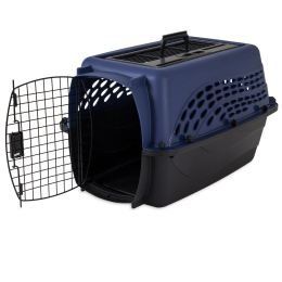 24in Hard-Sided Dog Carrier (Color: Blue)