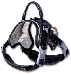 Dog Helios 'Scorpion' Sporty High-Performance Free-Range Dog Harness (Color/Size: Black-M)