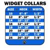 Bronze Anchor Widget Dog Collar Silver