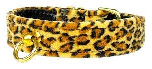 Animal Print Leopard Dog Collar (Size: 20)