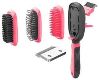 5-in-1 Deshedding Brush (Color: Pink)