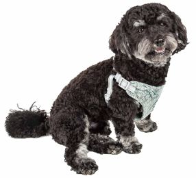Adjustable Dog Harness W/ Designer Bowtie (Size: Med)