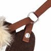 Pet Life Luxe 'Furracious' 2-In-1 Mesh Harness W/ Removable Fur Collar