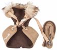 Pet Life Luxe 'Furracious' 2-In-1 Mesh Harness W/ Removable Fur Collar