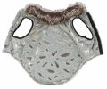Pet Life Luxe 'Gold-Wagger' Gold-Leaf Designer Fur Dog Coat