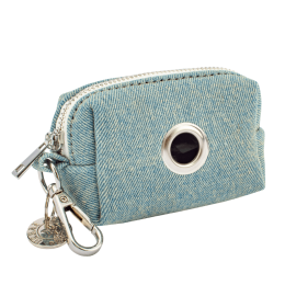 Waste Bag Holder - Plaid Denim (Color: Light Denim)