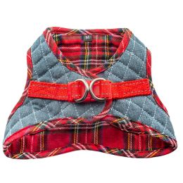 Step-In Denim Dog Harness (Color/Size: Red-XS)