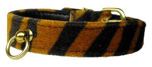 Animal Print Tiger Dog Collar (Size: 20)