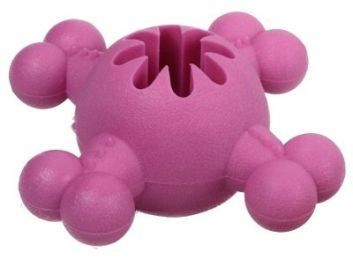 'Quadra-Bone' TPR Treat Dispensing Dog Toy (Color: Pink)