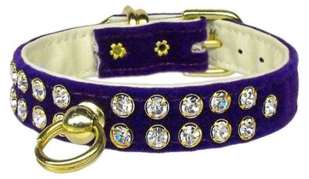 Velvet #31 Purple Dog Collar (Size: 16)